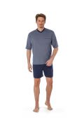 Betz 2 teiliger Herren Shorty Schlafanzug Pyjama kurz Farbe: denim blau Größen: 48-56