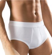 Brief with fly Double Rib Cityline white Size 5 - 9