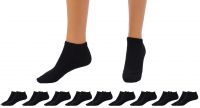 Betz 10 pares de calcetines deportivos para mujer y hombre - calcetines tobilleros - calcetines cortos - algodón sin costura presionada - clásicos - tallas 35 - 46 colores negro blanco gris