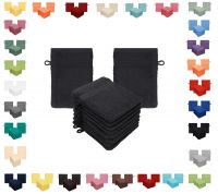 Betz 10er Pack Waschhandschuhe Waschlappen Größe 16x21 cm Kordelaufhänger 100% Baumwolle Premium
