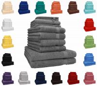 Betz Lot de 10 serviettes Premium set de 2 serviettes de bain 4 serviettes de toilette 2 serviettes d'invité et 2 gants de toilette 100% Coton