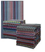 Betz 12er Pack Handtücher Grubentuch Arbeitshandtuch Küchentuch Größe ca. 50 x 90 cm 100% Baumwolle Helgoland KARO