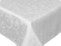 Wonderful Jacquard Tablecloth color: white by Betz